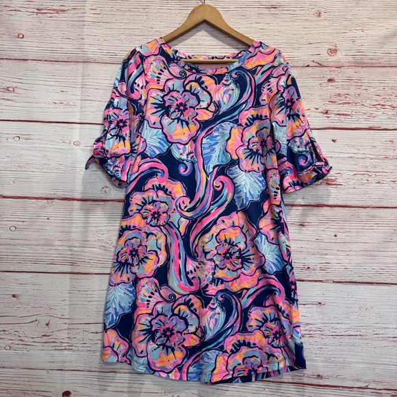 Lilly Pulitzer Preston Dress in Nauti Navy Boho Bateau Sz S - Picture 4 of 13